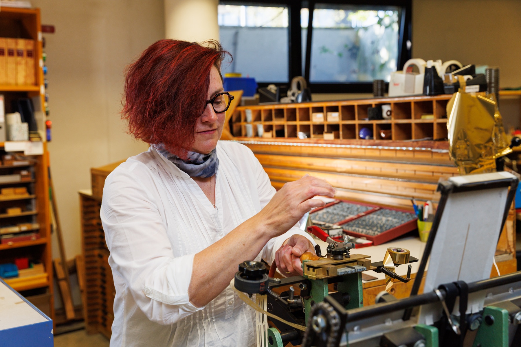 L'équipe de l'atelier au travail