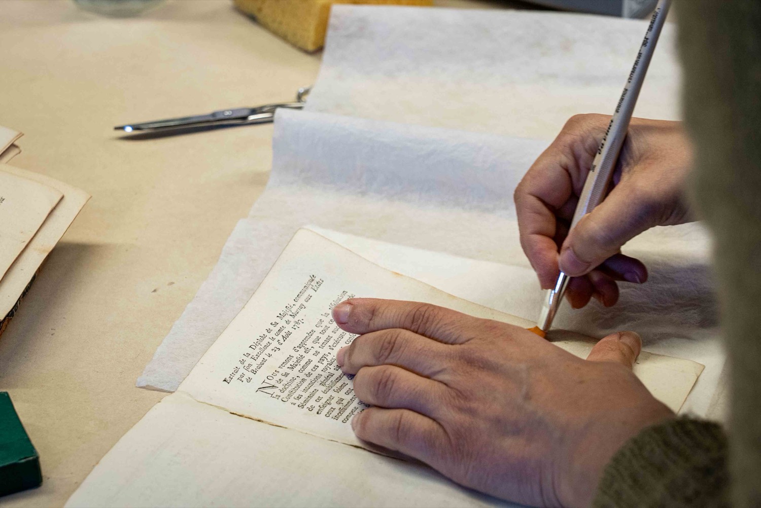 Collation et reprise d'un ouvrage ancien